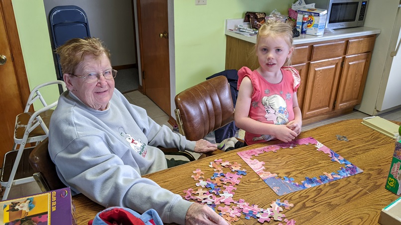 FIRE Travel Family - 2021-12-17 - Puzzles with Janann, Sherrill (IA) - Brock, Becky, Kyra, Verity - Financial Independence - Retire Early - Where We Live When We Come Back Home
